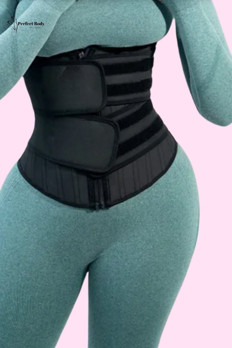 Corset minceur en Latex 25 Os d’acier doubles bandes détachables – Image 5