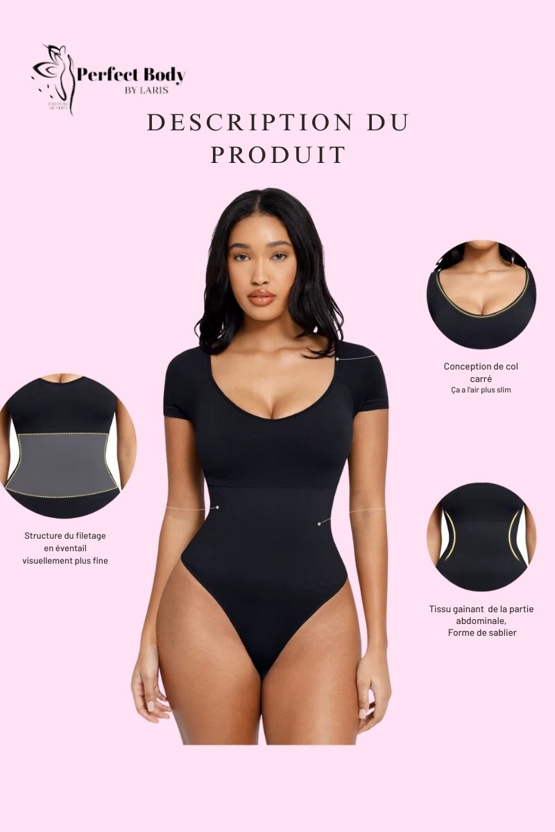 Bodysuit gainant manche courte haut de gamme “Clara” – Image 7