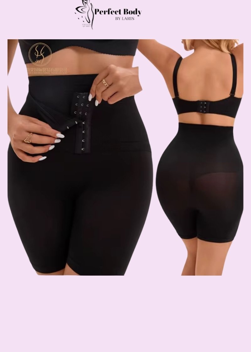 Cyliste gainant taille haute avec agrafes en coton – Image 7