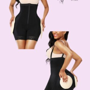 Cyliste taille haute KIMY Ultra Gainant Rembourrée Hanches et Fesses